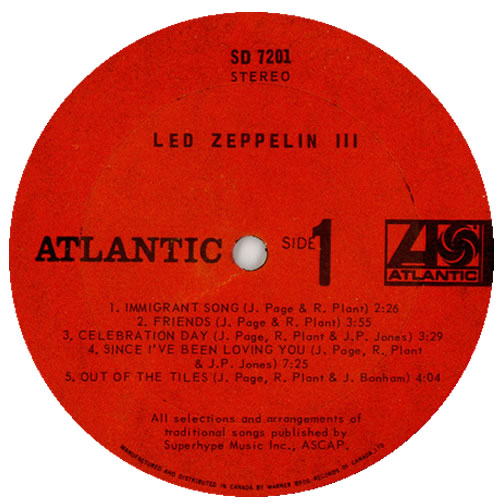 LED ZEPPELIN「Ⅲ」 Led Zeppelin III: Led Zeppelin: Amazon.ca: Music